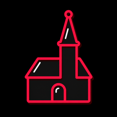 Firmenwebsites in Schneeberg – minimalistisches Stadt-Icon der St.-Wolfgang-Kirche