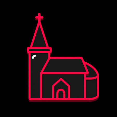 Firmenwebsites in Schortens – minimalistisches Stadt-Icon der St.-Stephanus-Kirche in Schortens