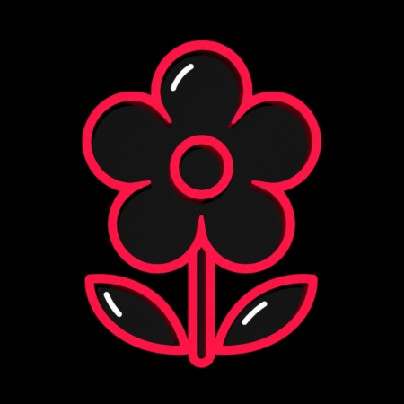 Firmenwebsites in Sebnitz – minimalistisches Stadt-Icon einer Sebnitzer Kunstblume