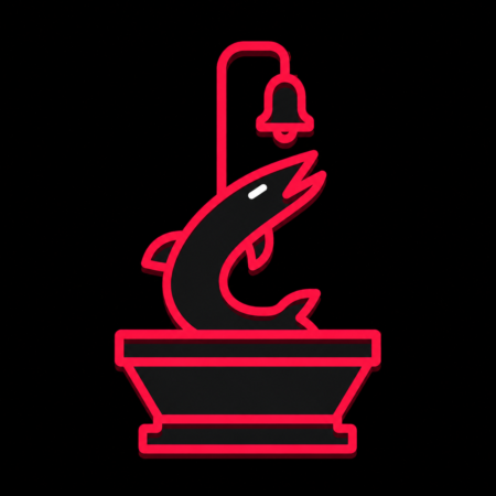Firmenwebsites in Teterow – Stadt-Icon des Teterower Hechtbrunnens mit Hecht und Glocke
