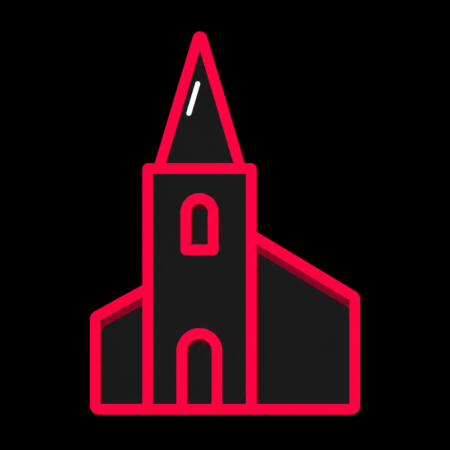 Firmenwebsites in Wegeleben – Stadt-Icon mit der St.-Peter-und-Paul-Kirche und ihrem markanten Kirchturm.