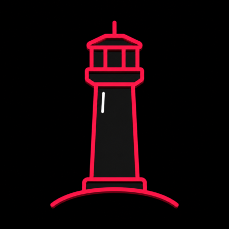 Firmenwebsites in Weißwasser/Oberlausitz – minimalistisches Stadt-Icon des Turms am Schweren Berg