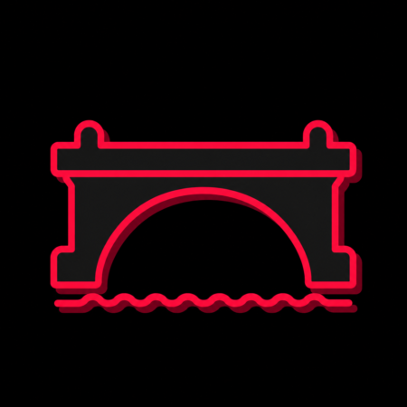 Firmenwebsites in Werra-Suhl-Tal – Stadt-Icon mit der Werrabrücke und abstrahierter Wasserlinie.