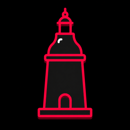 Firmenwebsites in Wittmund – minimalistisches Stadt-Icon der St.-Nicolai-Kirche in Wittmund
