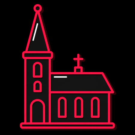 Firmenwebsites in Zeven – minimalistisches Stadt-Icon der St.-Viti-Kirche in Zeven