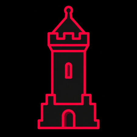 Firmenwebsites in Zörbig – stilisiertes Stadt-Icon mit dem Schlossturm Zörbig als Wahrzeichen.