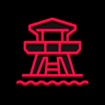 Firmenwebsites in Zwenkau – minimalistisches Stadt-Icon des Kap Zwenkau am Zwenkauer See
